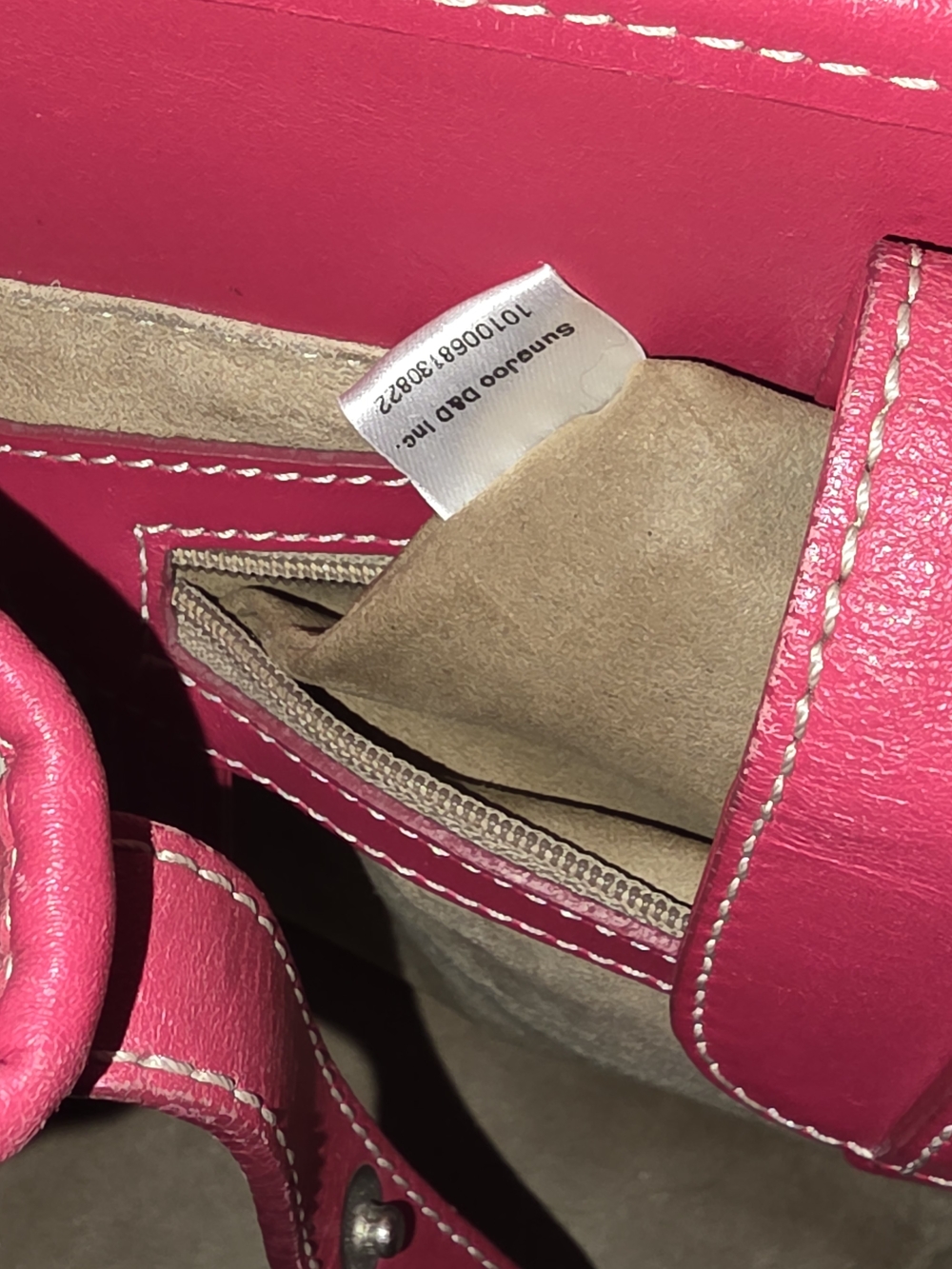 MCM Beige & Pink Visetos Tote w/ Matching Wristlet & MCM Charm & silver Hardware - Picture 5 of 16